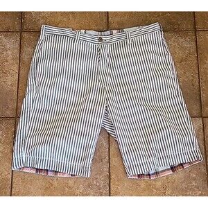 Tailor Vintage Shorts Mens 34 Plaid & Stripe Chinos Preppy Casual Reversible